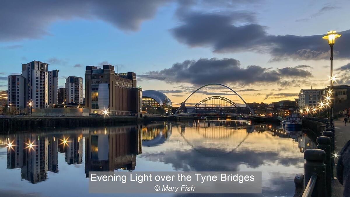 Evening Light over the Tyne Bridges